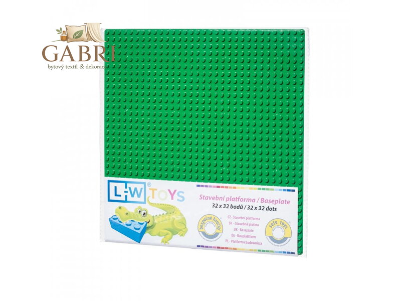 L-W Toys Základová deska 32x32 tmavě zelená