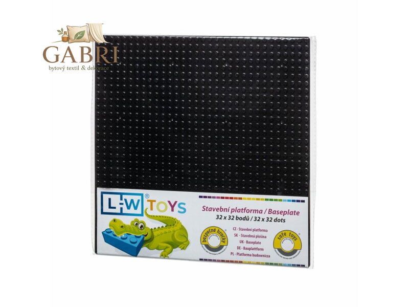 L-W Toys Základová deska 32x32 černá