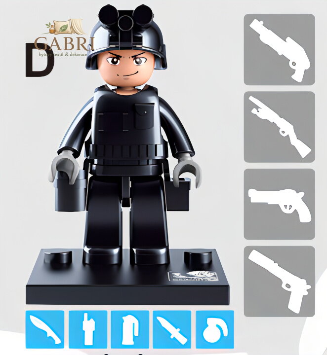 Sluban Figurky M38-B0586 Policajti a zloději - 1ks D