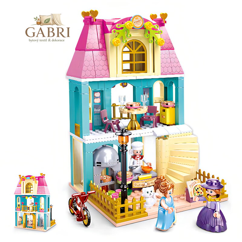 Sluban Girls Dream Village M38-B0875 Dvoupatrový dům s podkrovím