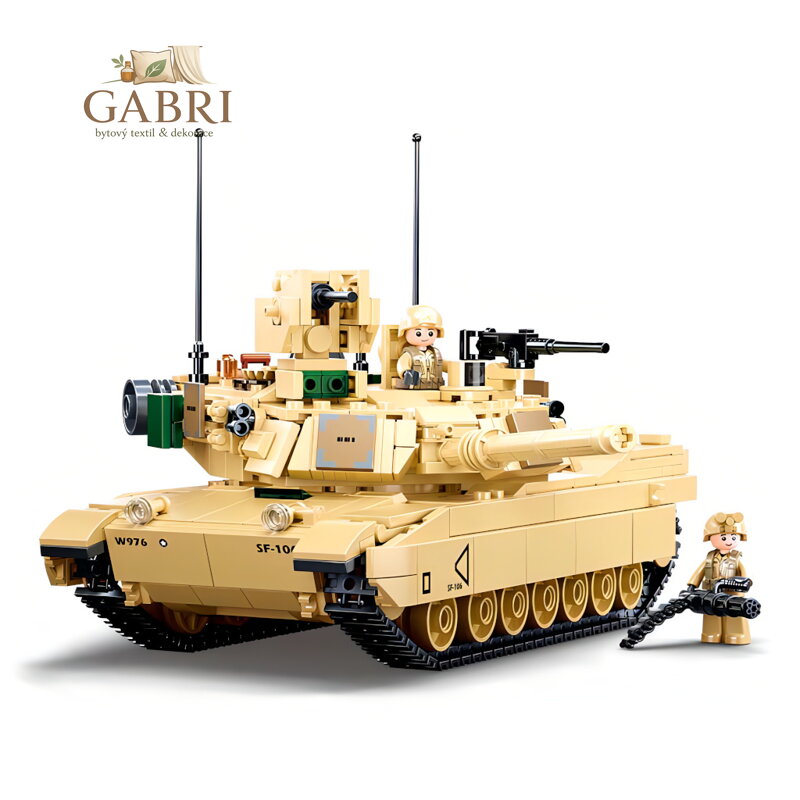 Sluban Model Bricks M38-B0892 Bitevní tank M1A2 Abrams