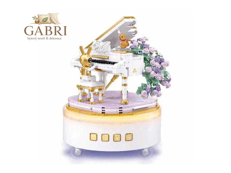 Sluban Pleyerid M38-P8013 Hrací skříňka Piano Sonáta lásky