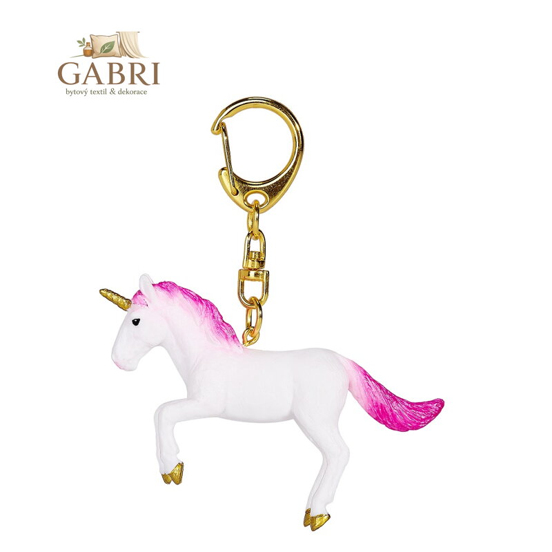 Mojo Klíčenka Jednorožec ve skoku neonově růžový
