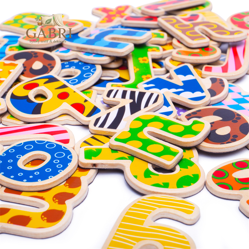 Tidlo Dřevěná magnetická písmenka