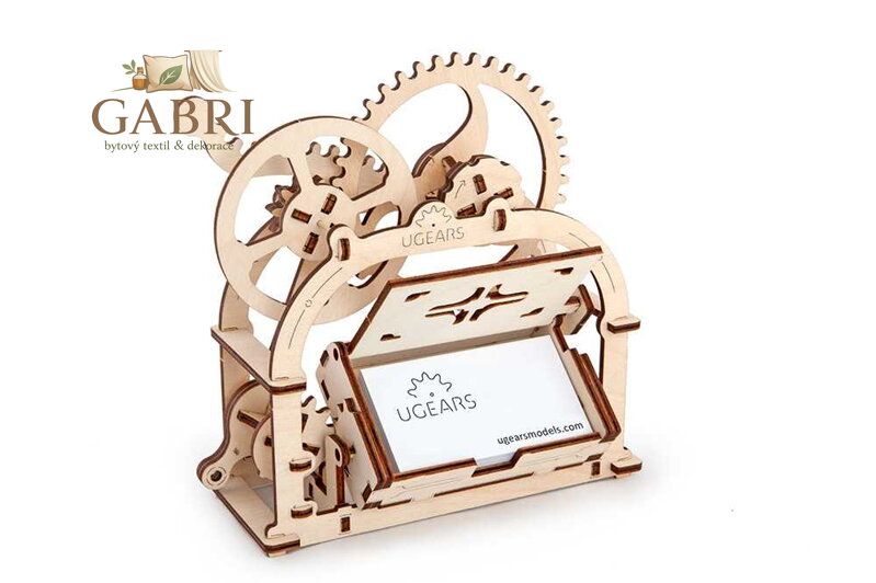 Ugears 3D dřevěné mechanické puzzle Box na vizitky