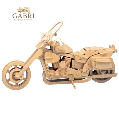 Woodcraft Dřevěné 3D puzzle Motorka Harley Davidson II