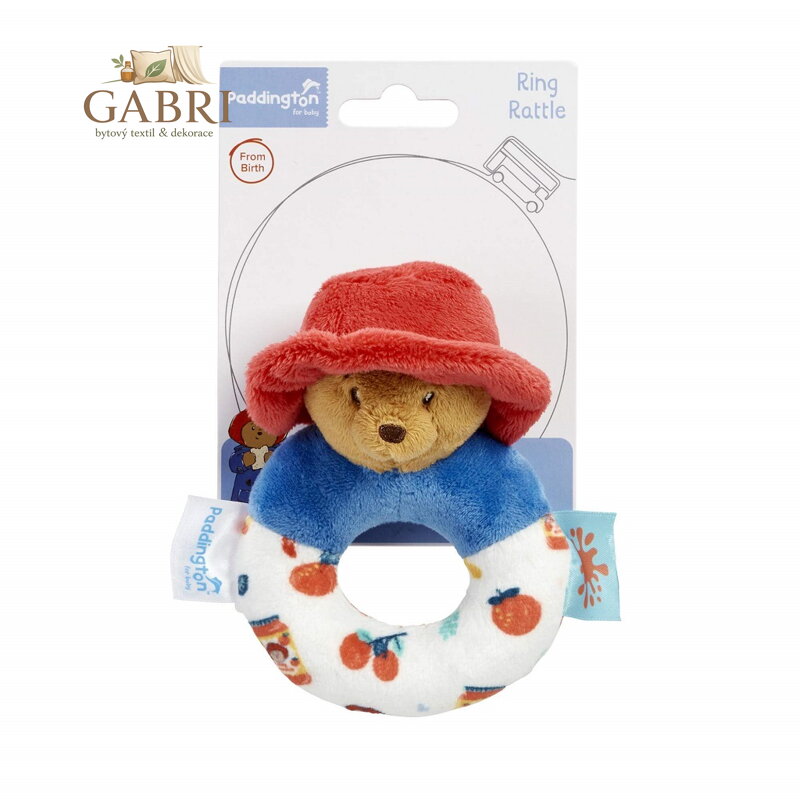 Rainbow Plyšové chrastítko Paddington