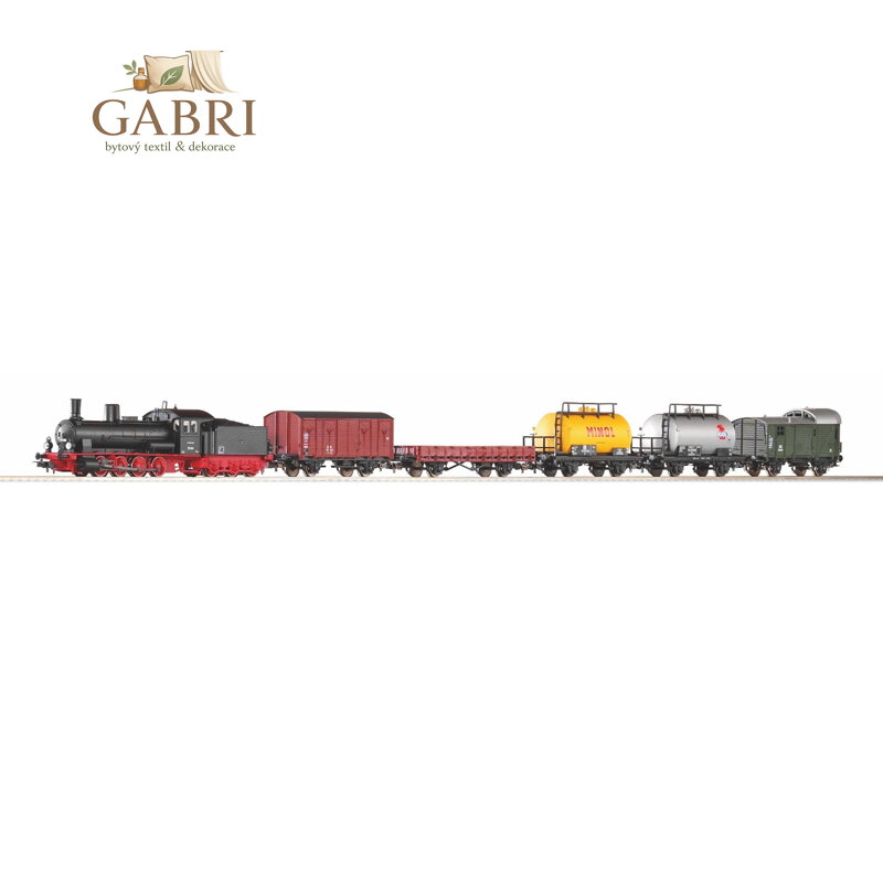 Piko Startovací sada Nákladní vlak s parní lokomotivou BR 55 (G 7.1) DB III - 57123