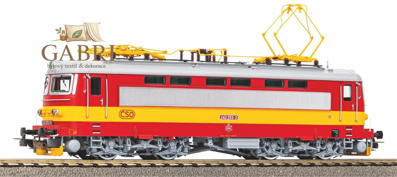Piko Elektrická lokomotiva Rh 242 Plecháč ČSD V včetně zvukového dekodéru, digitální - 97408