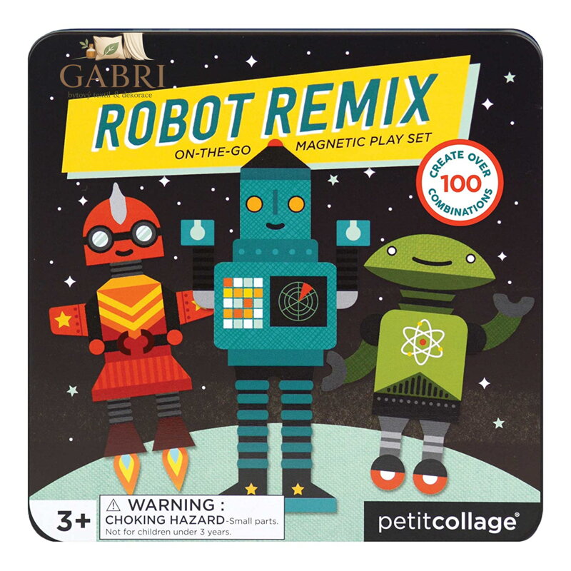Petit Collage Magnetická hra Roboti