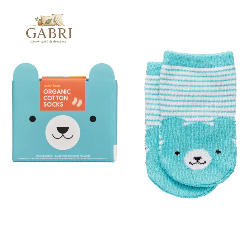 Petit Collage bio bavlněné ponožky Medvídek