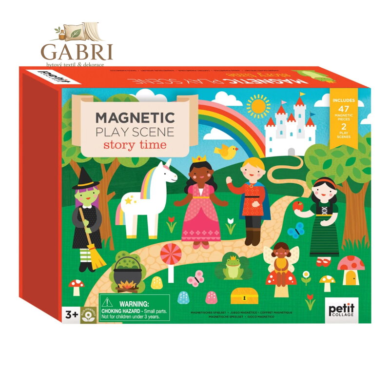 Petit Collage Magnetická tabulka čas na příběh