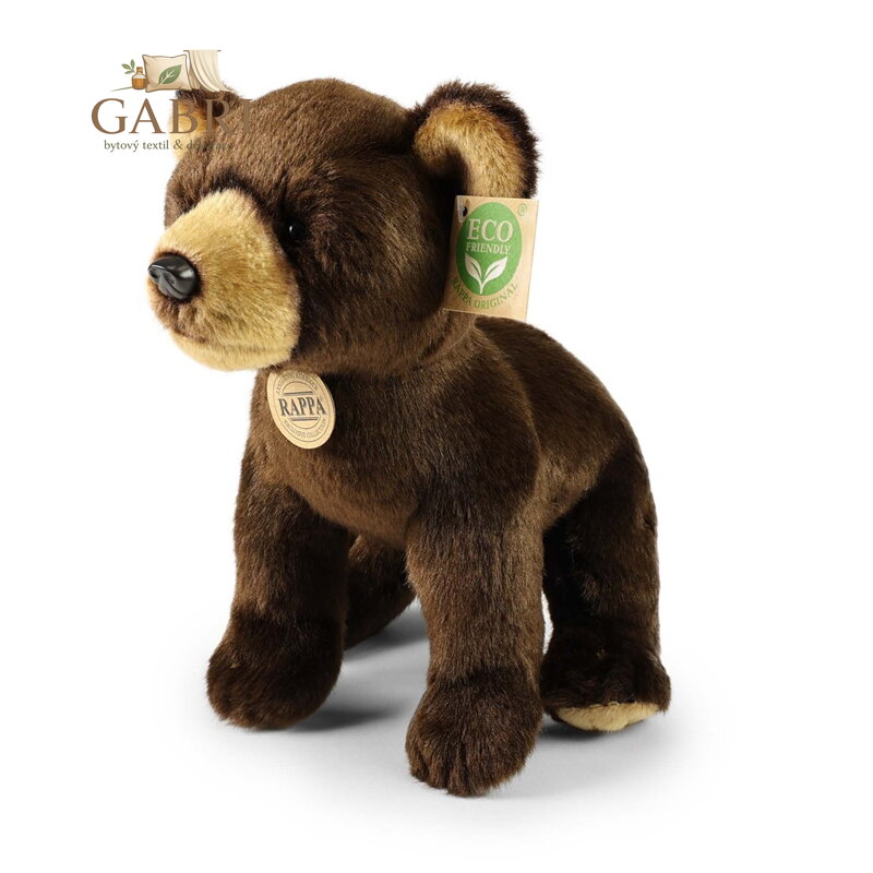 Rappa Plyšový medvěd sedící 25 cm ECO-FRIENDLY