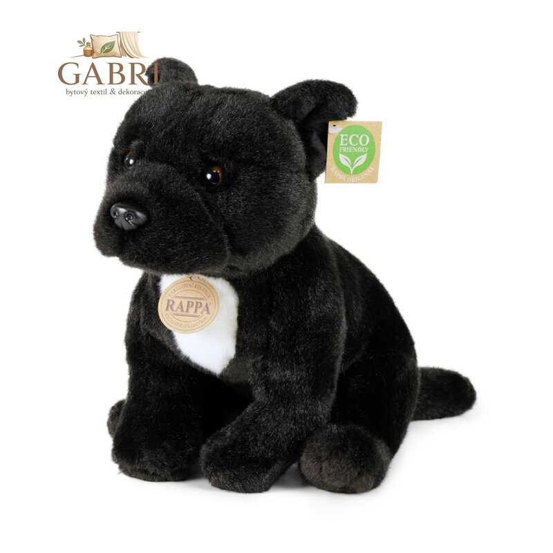 Rappa Plyšový pes stafordšírský bulteriér 30 cm ECO-FRIENDLY