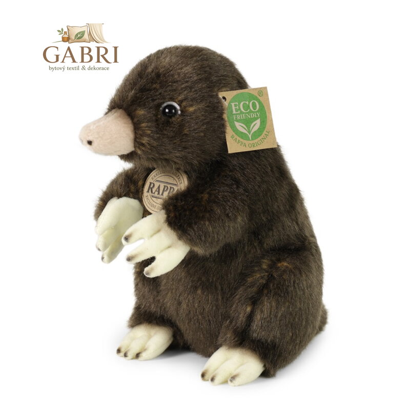 Rappa Plyšový krtek 21 cm ECO-FRIENDLY