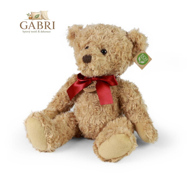 Rappa Plyšový medvěd retro sedící 28 cm ECO-FRIENDLY