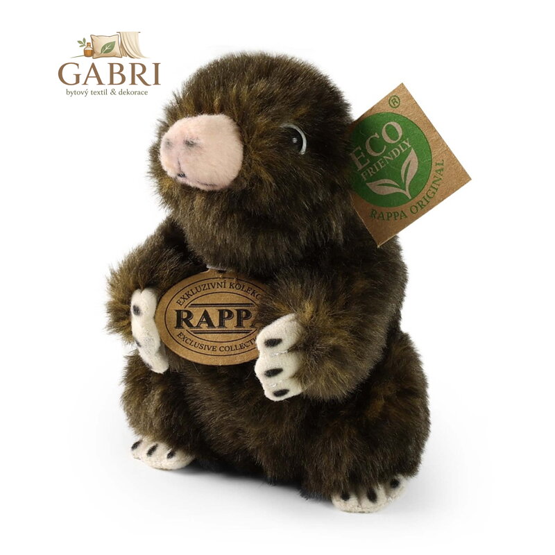 Rappa Plyšový krtek 15 cm ECO-FRIENDLY