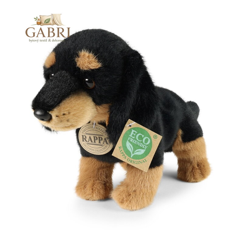 Rappa Plyšový pes jezevčík 23 cm SOFT COLLECTION, ECO-FRIENDLY