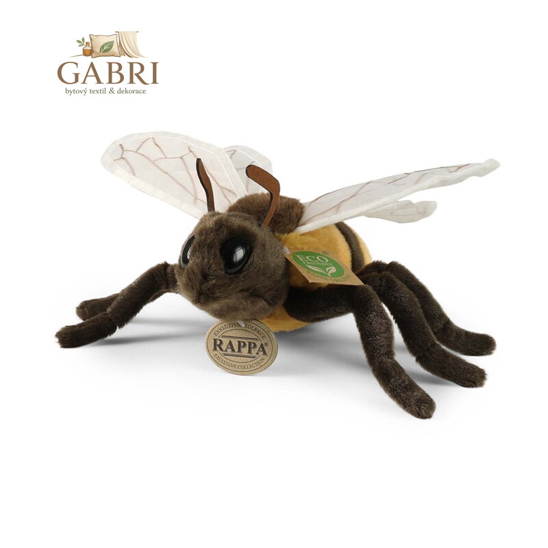 Rappa Plyšová včela 20 cm ECO-FRIENDLY