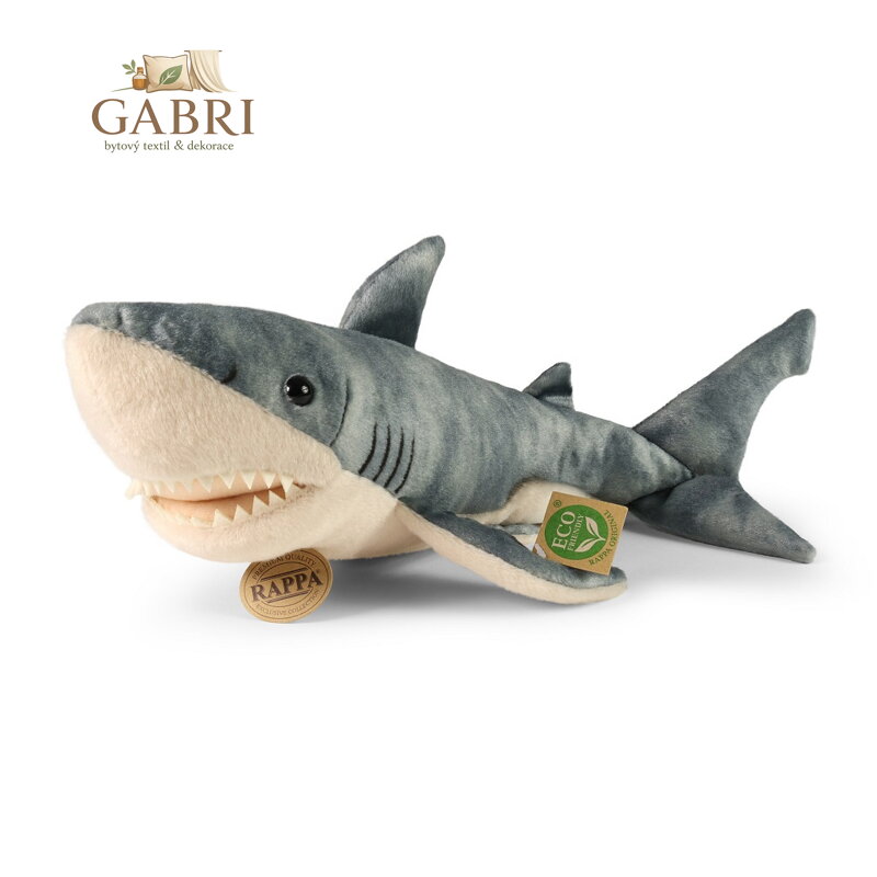 Rappa Plyšový žralok 40 cm ECO-FRIENDLY