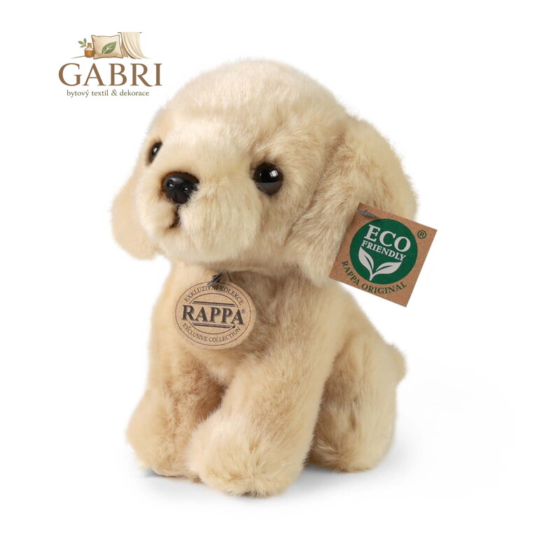 Rappa Plyšový pes labrador 18 cm ECO-FRIENDLY