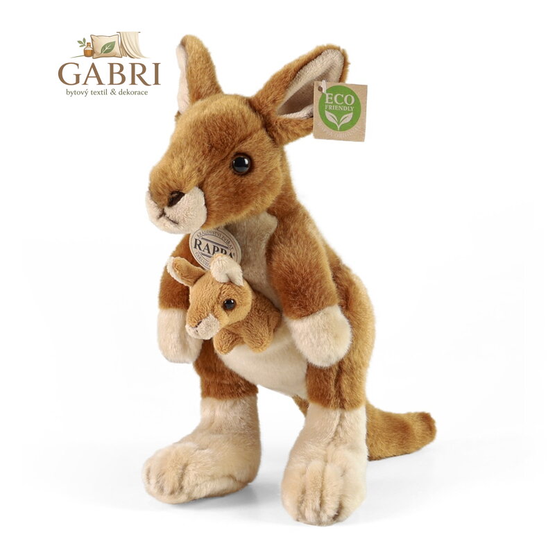 Rappa Plyšový klokan s mládětem 27 cm ECO-FRIENDLY