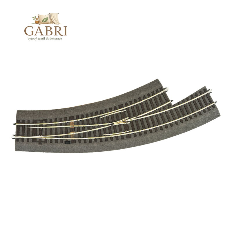 Roco Line Výhybka BWL3/4 oblouková levá s podložím - 42572