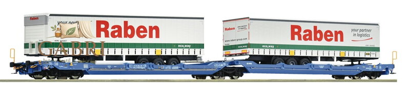 Roco Dvojitý kloubový kontejnerový vagón T3000e VTG - 6600117