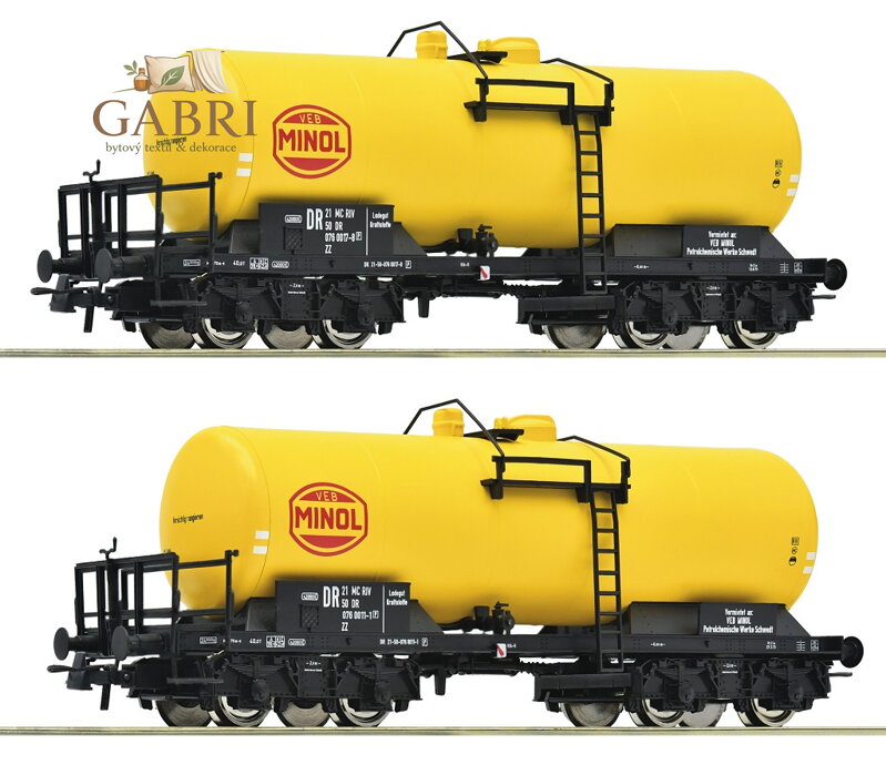 Roco Sada 2 ks cisternových vagónů Minol, DR - 6600199