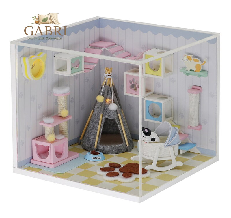 2Kids Toys miniatura domečku Domov kočičky Mňau