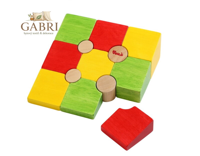 Voila Dřevěné 3D puzzle tvary
