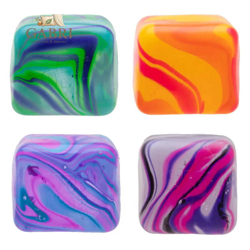 Schylling NeeDoh Mačkací kostka Nice Cube Swirl