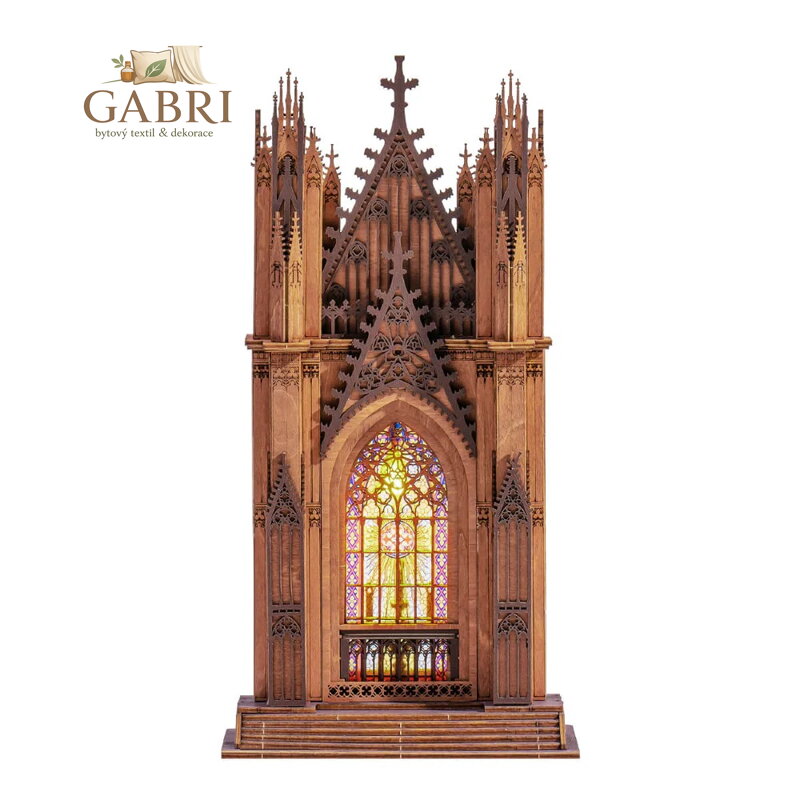 RoboTime 3D dřevěná skládačka Katedrála Twin Tower