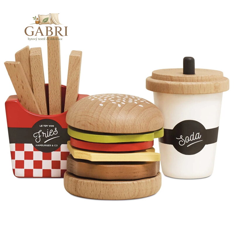 Le Toy Van Gurmánská sada s hamburgerem