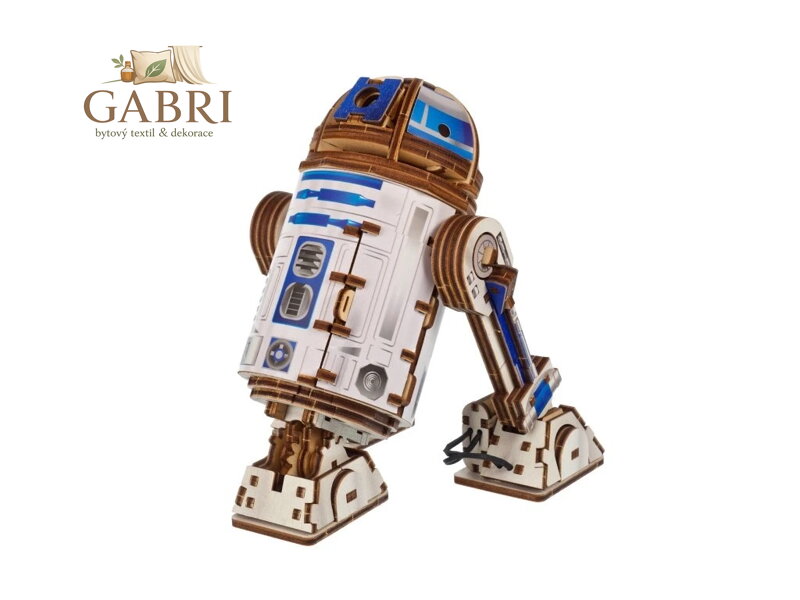 Ugears 3D dřevěná mechanická skládačka Star Wars R2-D2