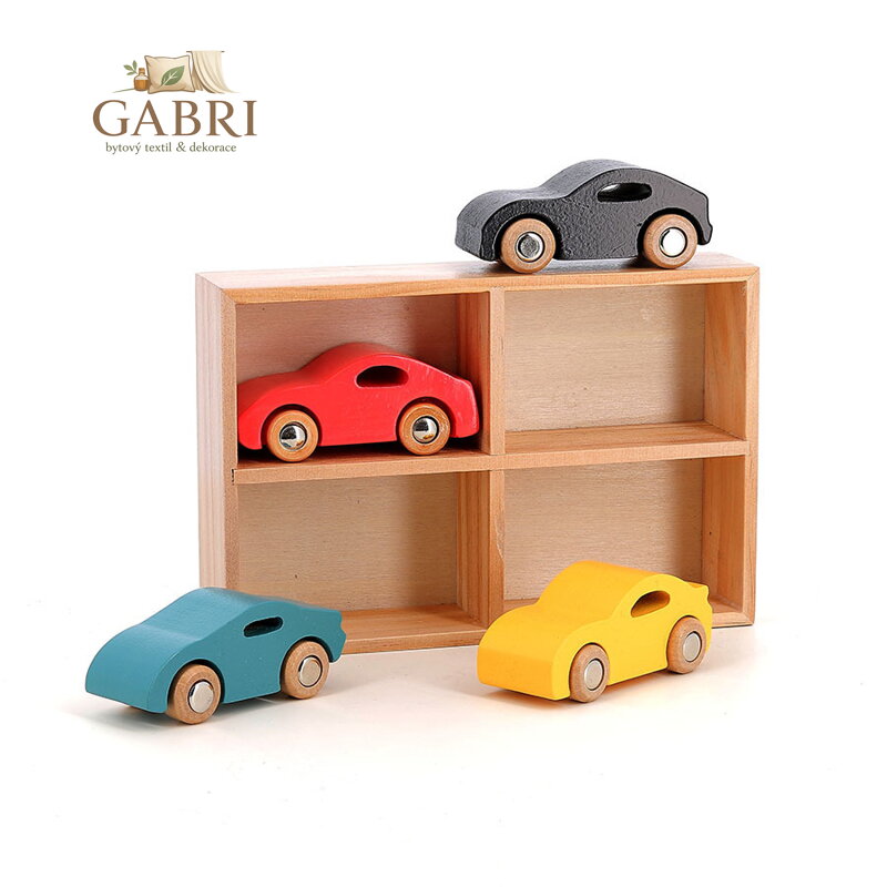 Vilac Sada 4 dřevěných autíček Super Vilacity