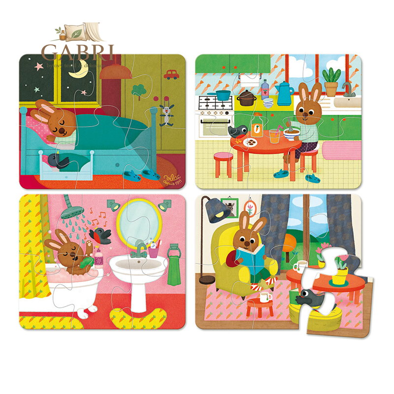 Vilac Dřevěné puzzle Dům