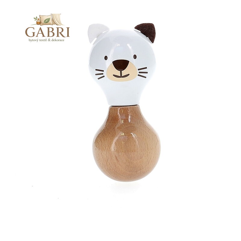 Vilac Dřevěné chrastítko kočička Mariette