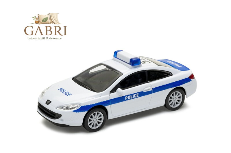 Welly Peugeot Coupe 407 POLICE 1:34