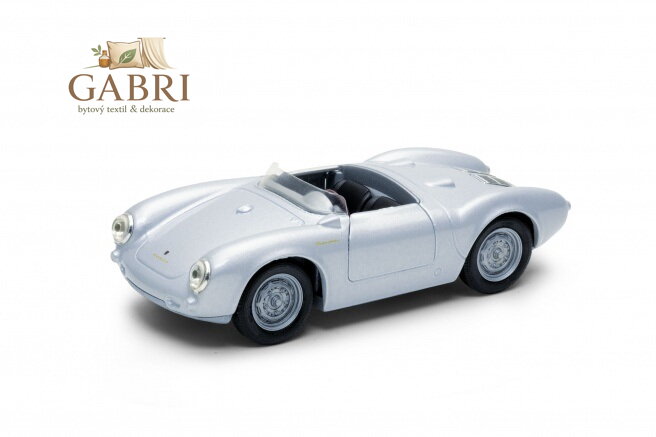 Welly Porsche 550 Spyder 1:34 stříbrné