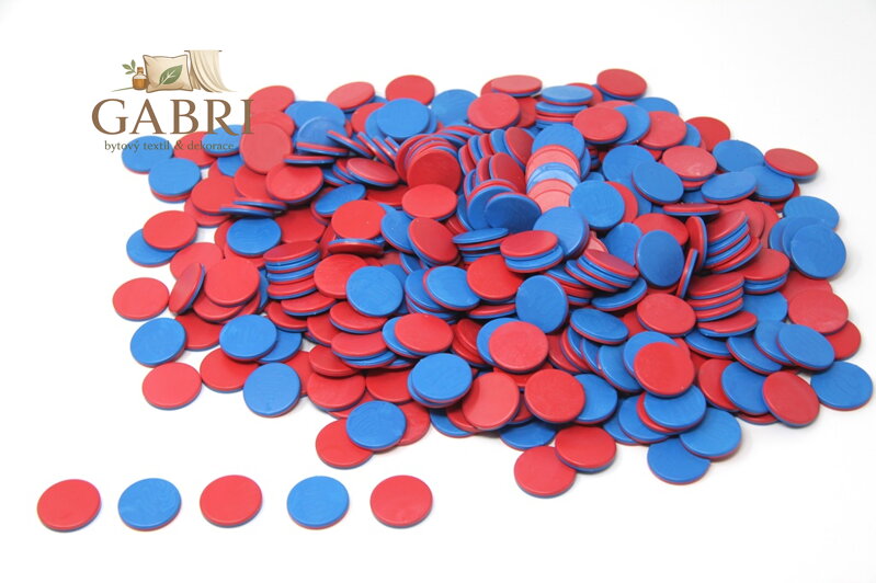 Wissner Žetony červené a modré 400 ks