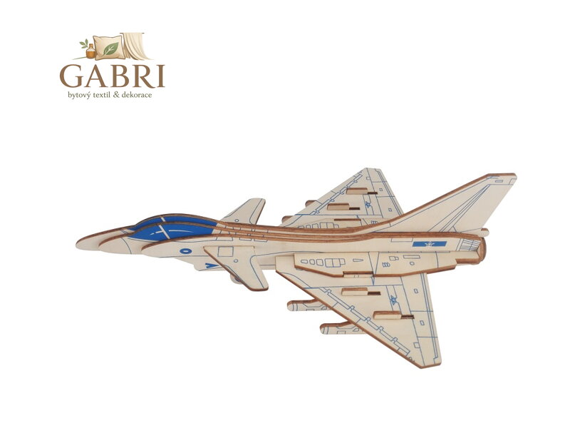 Woodcraft Dřevěné 3D puzzle Stíhačka Raptor J10