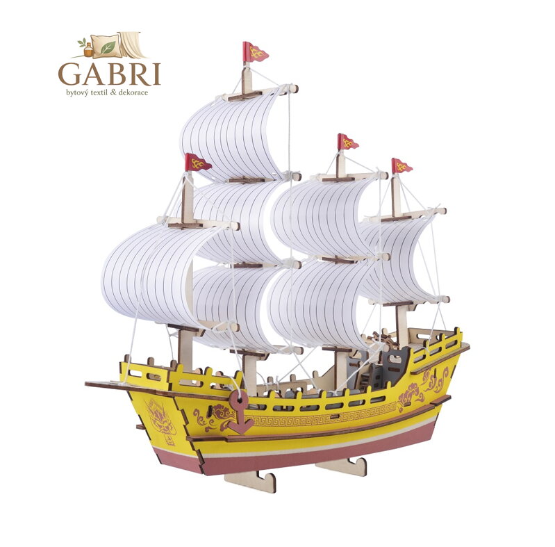 Woodcraft Dřevěné 3D puzzle Obchodní loď