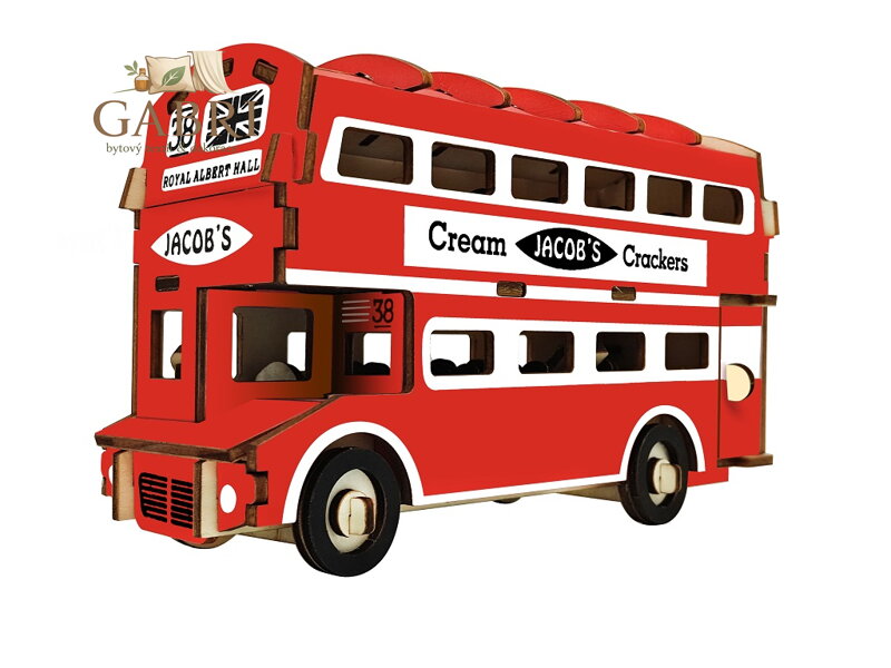 Woodcraft Dřevěné 3D puzzle Doubledecker