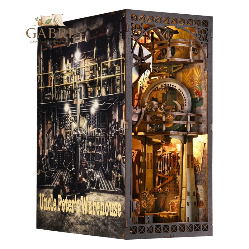 2Kids Toys 3D skládačka Zarážka na knihy Miniatura domečku Strýčkovo skladiště