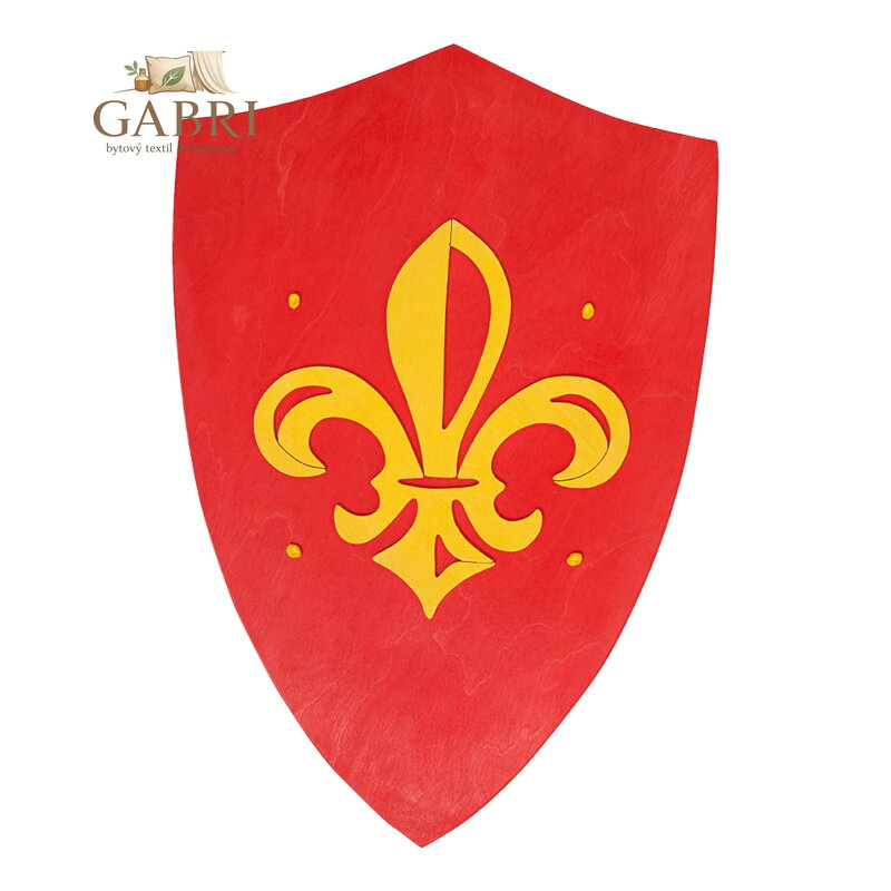 Fauna Dřevěný štít červený ANJOU