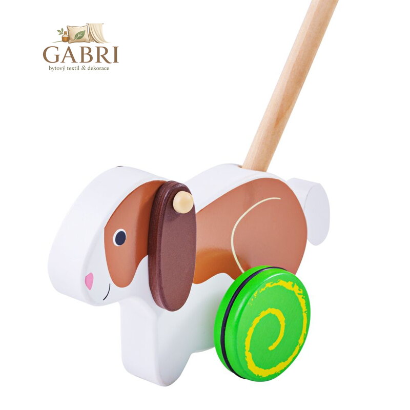 Bigjigs Baby Dřevěný jezdík Králíček