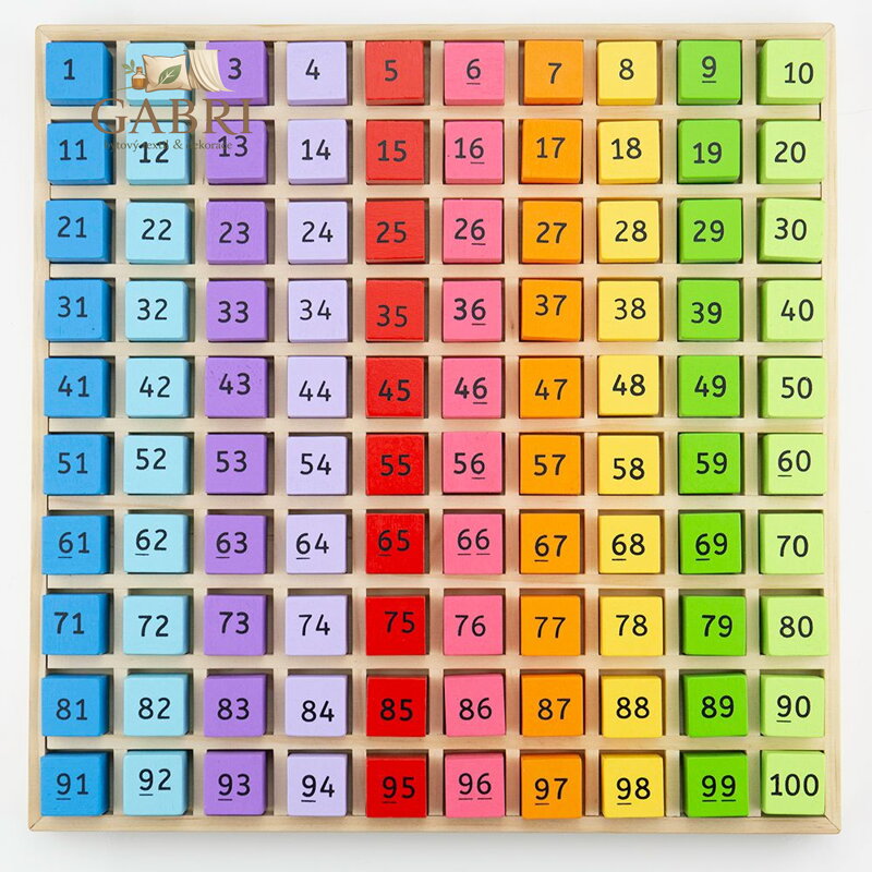 Bigjigs Toys Zásobník Dřevěná čísla