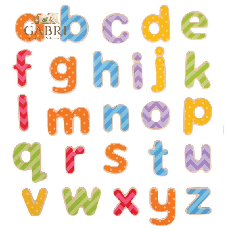 Bigjigs Toys Magnetická barevná abeceda (malá písmena)