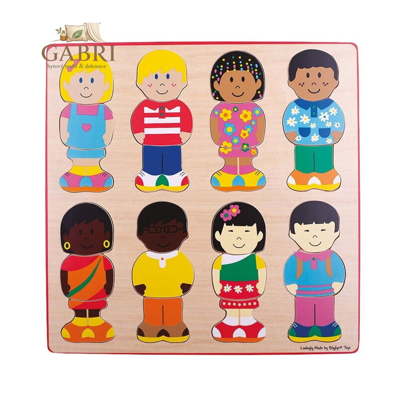 Bigjigs Toys Vkládací puzzle kamarádi